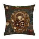 Axyaa Retro Typewriter Camera Linen Pillow Cover 45x45cm