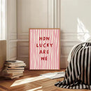 Axyaa Inspirational Quote Pink Red Wall Art Canvas Modern Decor