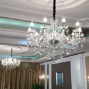 Axyaa Luxury Crystal Chandelier 6 Head Candlelight Pendant Lamp