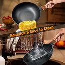 Axyaa 32CM Non-stick Wok Frying Pan Gas Stove Induction Skillet Stone Cookware