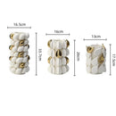 Axyaa Fruit Shape Gold Ceramic Vase - Creative Handicraft Home Decoration Accessory