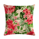 Axyaa Palm Leaf Green Seat Cover with Beautiful Flower Design for Sofa Decor