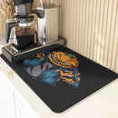 Axyaa Pumpkin Pattern Table Mats & Cup Stand: Halloween Style Dining Accessories