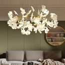 Axyaa Ginkgo Leaves Acrylic Chandelier Modern Luxury Pendant Lamp for Home Decor
