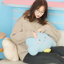 Axyaa Rainbow Sun Lightning Cloud Pillow for Girls