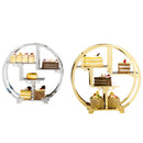 Axya Gold Dim Sum Display Rack: Creative Cake & Snack Stand, Dessert Table Decor