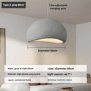 Axyaa Nordic Wabi Sabi E27 Chandelier Pendant Light - Home Decor Loft Hanging Fixture