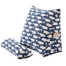 Axyaa Cotton Linen Printed Triangular Cushion Cylindrical Throw Pillow