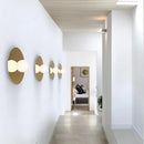 Axyaa Glass Ball LED Wall Lamp - Modern Minimalist Japanese Style for Living Room