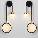 Axyaa Round LED Wall Lamp: Modern Rotatable Sconce for Indoor Lighting