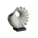 Axyaa Resin Conch Shell Vase Sculpture for Home Decoration