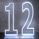 Axyaa Neon Double Digit Acrylic Digital Light for Birthday Party