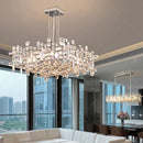 Axyaa Crystal Chandelier Stair Pendant Lamp Living Room Pendant Lights Home Interior Lighting