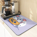 Axyaa Pumpkin Pattern Kitchen Absorbent Drying Mat & Cup Mats