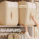 Axyaa Self-Compressing Storage Bag: Heavy-Duty Portable Organizer for Closet Organization