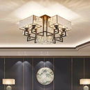 Axyaa Modern Crystal Ceiling Light for Living Room, Bedroom, Dining Room