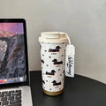 Axyaa Thermal Water Bottle with Filter Straw - Stainless Steel Tumbler Cup