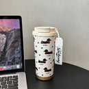 Axyaa Thermal Water Bottle with Filter Straw - Stainless Steel Tumbler Cup