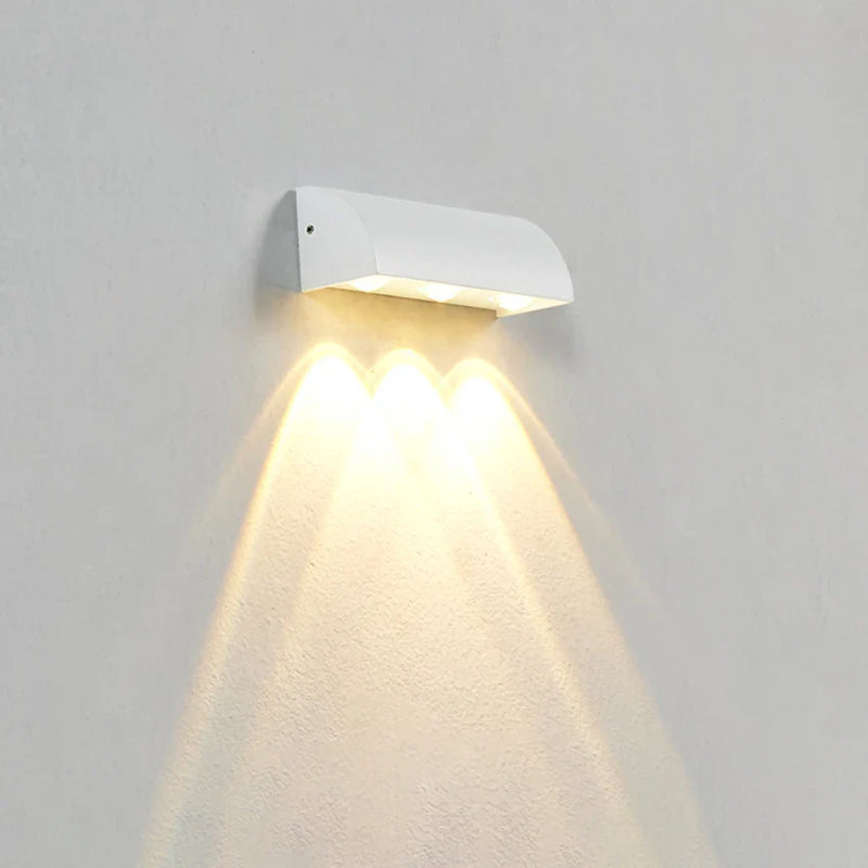 Axyaa Outdoor Waterproof Wall Sconce, 6W Down Wall Lights for Garden Patio Terrace Livingroom Decor