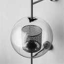 Axyaa Retro Glass Wall Lamp for Living Room, Bedroom, Restaurant, Study - Industrial Wind Grid Style