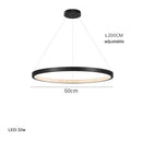 Axyaa Circular Pendant Light: Italian Living Room, Nordic Restaurant Style