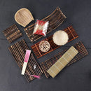Axya Sushi & Bamboo Chops BBQ Platter Decor with Seafood & Sashimi Ornaments