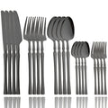 Axyaa 20-Piece Gold Stainless Steel Cutlery Set Dining Silverware Forks Knives Spoons