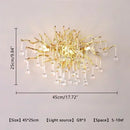Axyaa Crystal Ceiling Lights: Modern Chandeliers for Home Living Dining Bedroom