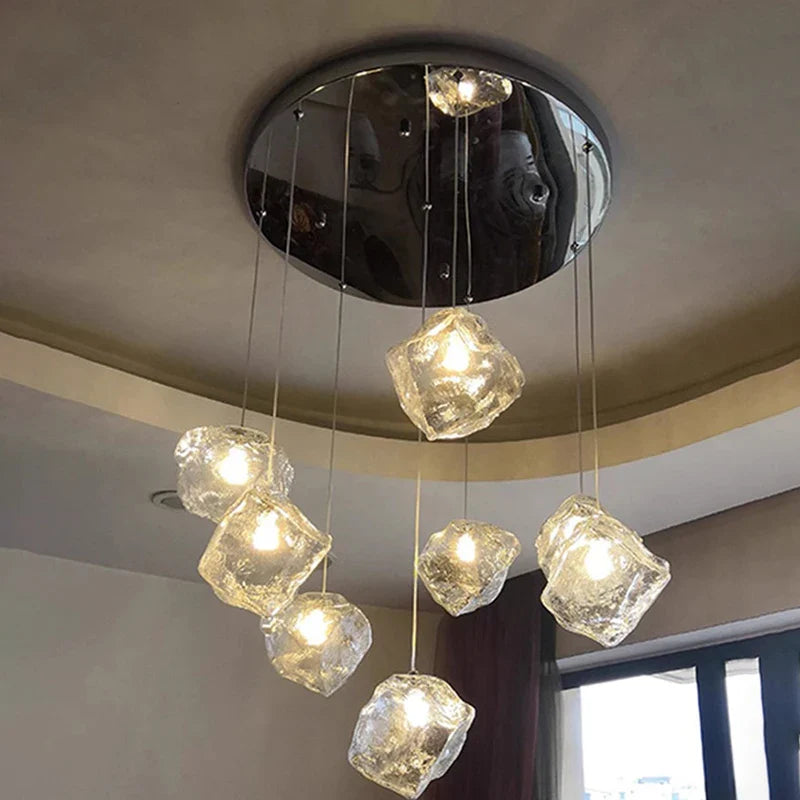 Axyaa Chandelier Set: Hall, Staircase, Indoor Lighting, Ceiling Lights