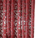 Axyaa Floral Jacquard Tulle Curtains: European Retro Style for Living Room Decor