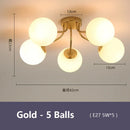 Axyaa Magic Bean LED Glass Ball Chandelier for Home Decor Lighting