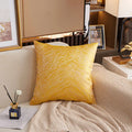 Axyaa Gold Jacquard Throw Pillow Cover 45X45 - Light Luxury Comfort, Living Room Decor