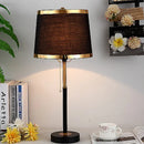 Axyaa American Retro LED Floor Lamp with Fabric Lampshade Design