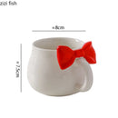Axya Cute Cartoon Ceramic Mug for Coffee and Tea - High-Quality Beverage Cup