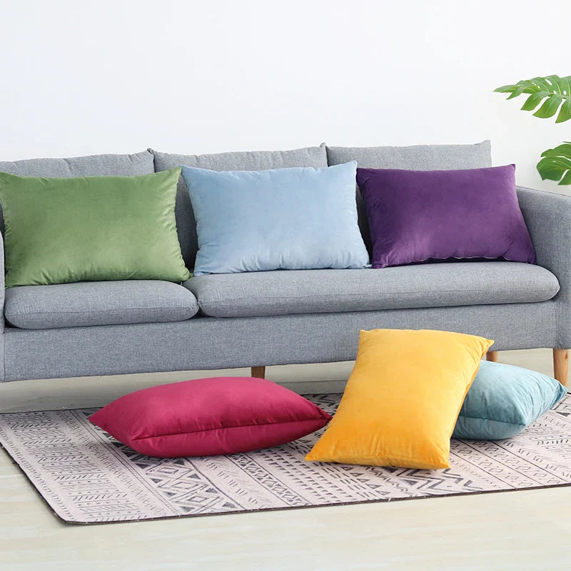 Axyaa Velvet Cushion Cover: Nordic Style Home Decor, Super Soft & Luxurious.