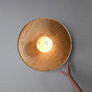 Axyaa Wabi-sabi Circle Wall Lamp - Wood Nordic Home Decor Sconces