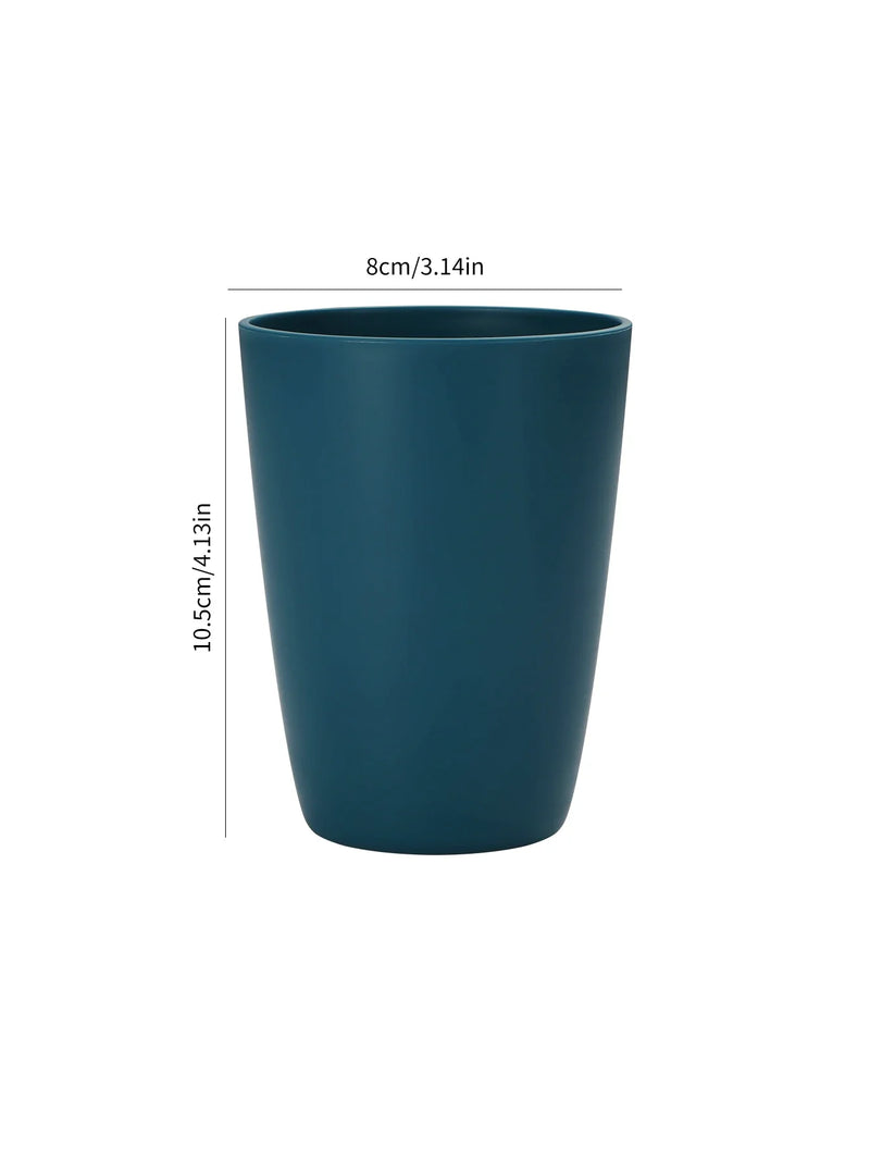 Axyaa Dark Blue Plastic Cups - Set of 6 - Reusable for Home, Kitchen, Restaurant, Picnic, Camping