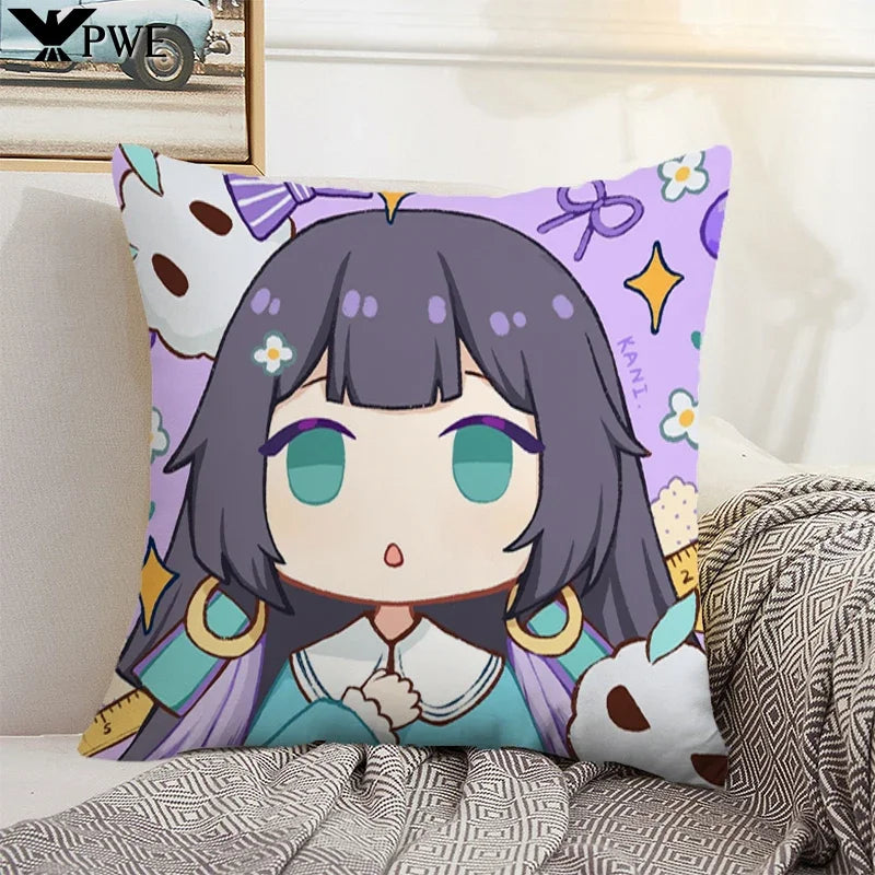 Axyaa 45x45cm Onmyoji Cushion Cover for Stylish Home Decor