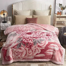 Axyaa Double Sided Warm Raschel Blanket for Winter - High End Soft & Cozy Weighted Comforter