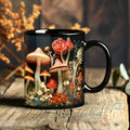 Axyaa Magic Mushroom Forest Ceramic Coffee Mug 11oz Black Tea Cup