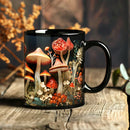 Axyaa Magic Mushroom Forest Ceramic Coffee Mug 11oz Black Tea Cup