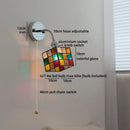 Axyaa Colorful Glass LED Wall Light for Living Room Kitchen Bedside Wall Lamp