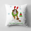 Axyaa Christmas Cute Dog Pillow Cushion Cover