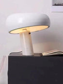 Axyaa Marble Mushroom Table Lamps Orange Black for Bedside Living Room