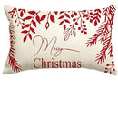 Axyaa Christmas Snowflake Red Pillow Cover 30X50cm