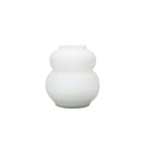Axyaa Frosted White Gourd Glass Vase - Home Decor & Flower Vase
