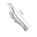 Axyaa Stainless Steel Kitchen Tongs for BBQ, Salad, Steak & More