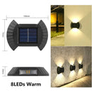 Axyaa Solar Shell Wall Light: Outdoor Garden Fence Courtyard Decor Waterproof LED Solar Lamp