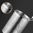 Axyaa Stainless Steel Hot Pot Colander with Wooden Handle - Kitchen Skimmer Basket
