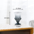 Axyaa Goblet Glass Vase: Elegant Desk Decor for Hydroponics, Flowers, and Artificial Floral Display